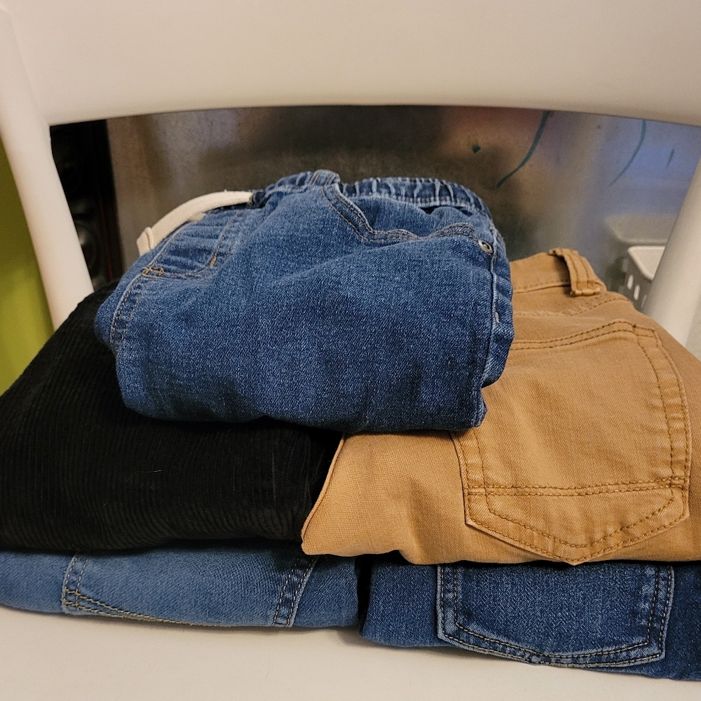 Lot of Boys Pull On Pants, Size 6 and 7